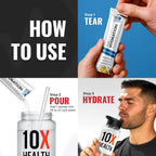 10X Health Electrolytes Powder Drink Mix Strawberry Lemonade