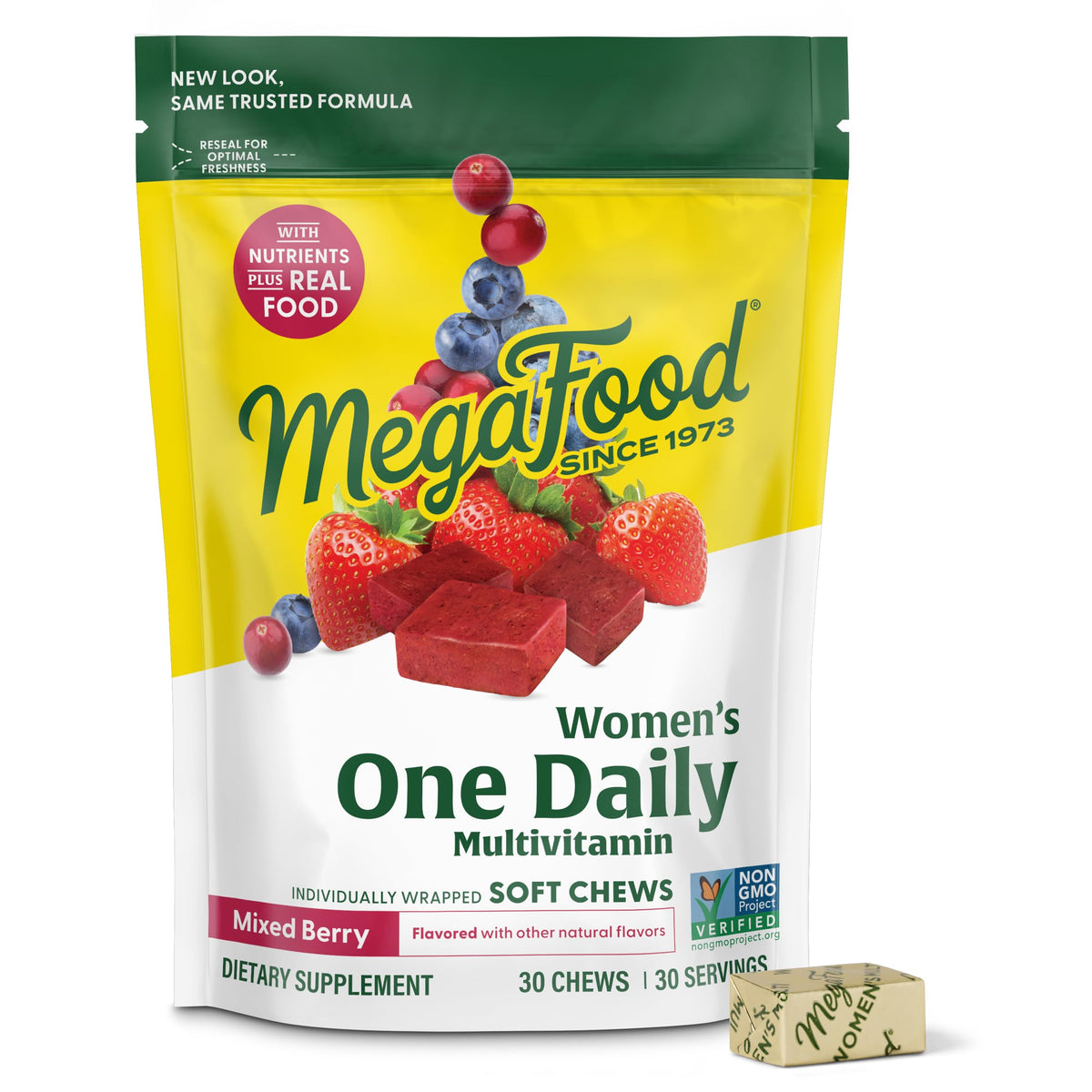 MegaFood Multivitamin for Women One Daily Mixed Berry - 30 Soft Chews