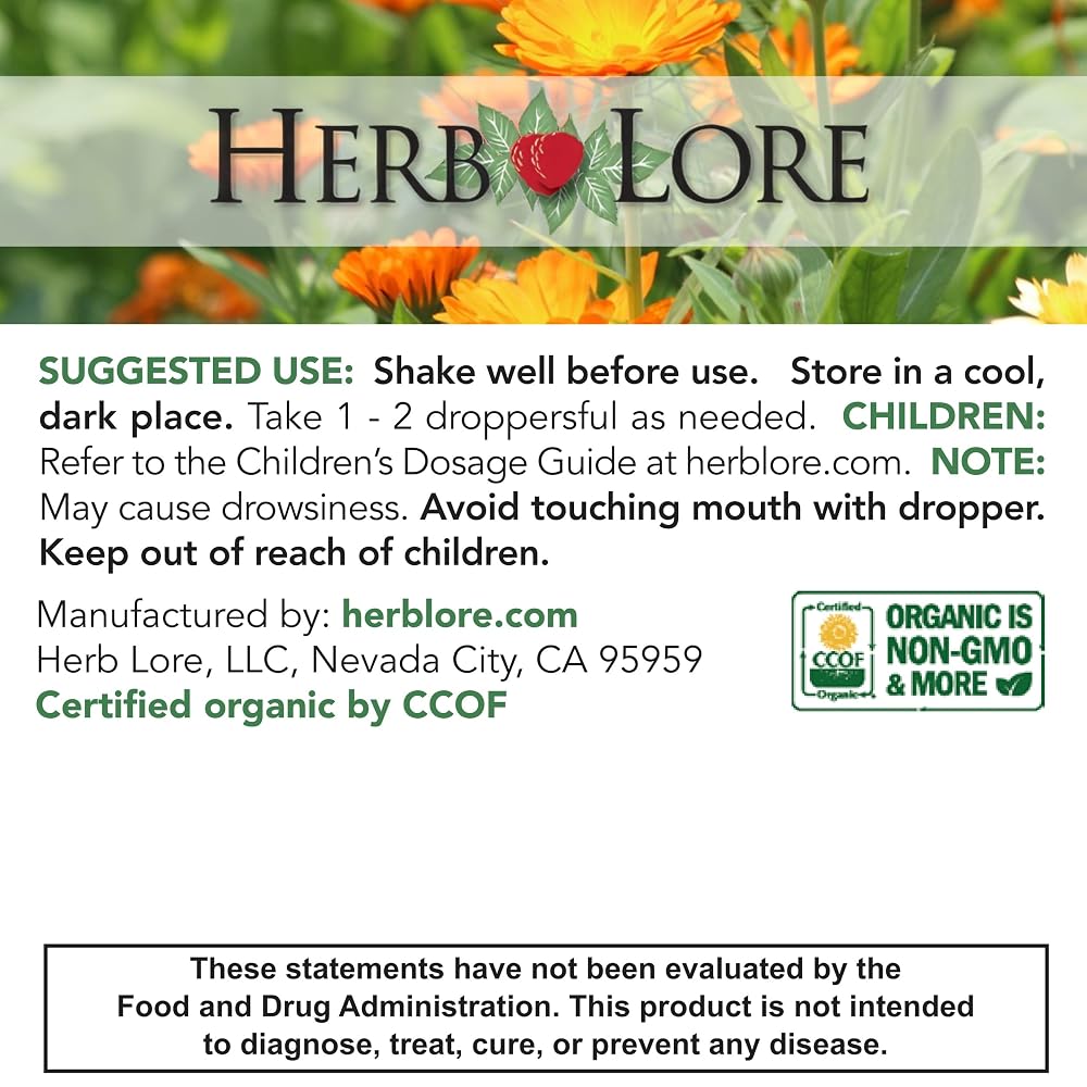 Herb Lore Relax Tincture Organic Herbal Extract - 4 fl oz - image 7