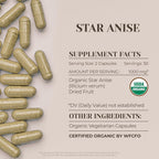 Garden Organics Star Anise USDA Organic Capsules