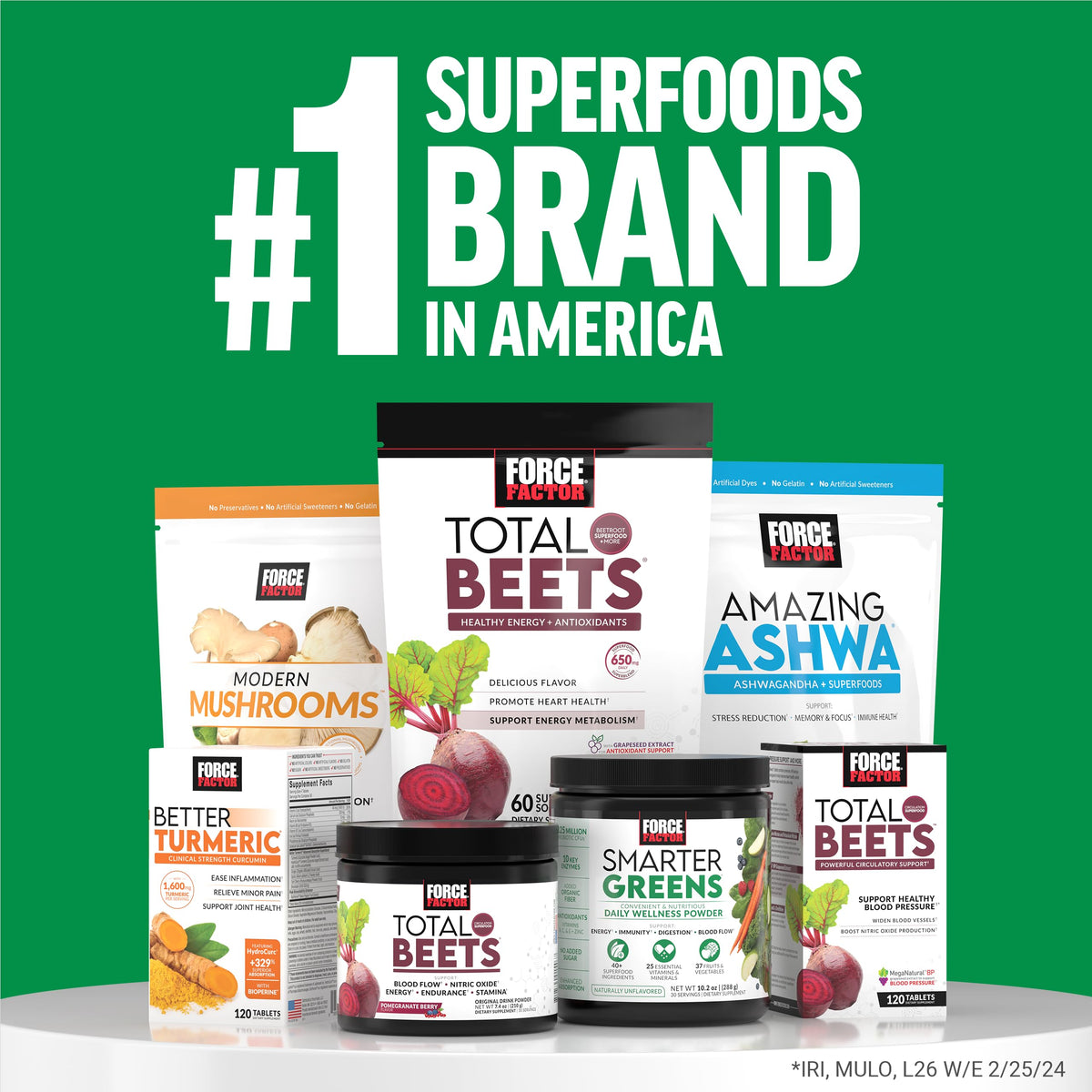 Force Factor Smarter Greens Tablets
