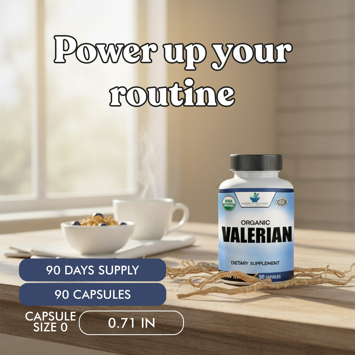 American Standard Supplements Organic Valerian - 90 Capsules - image 5