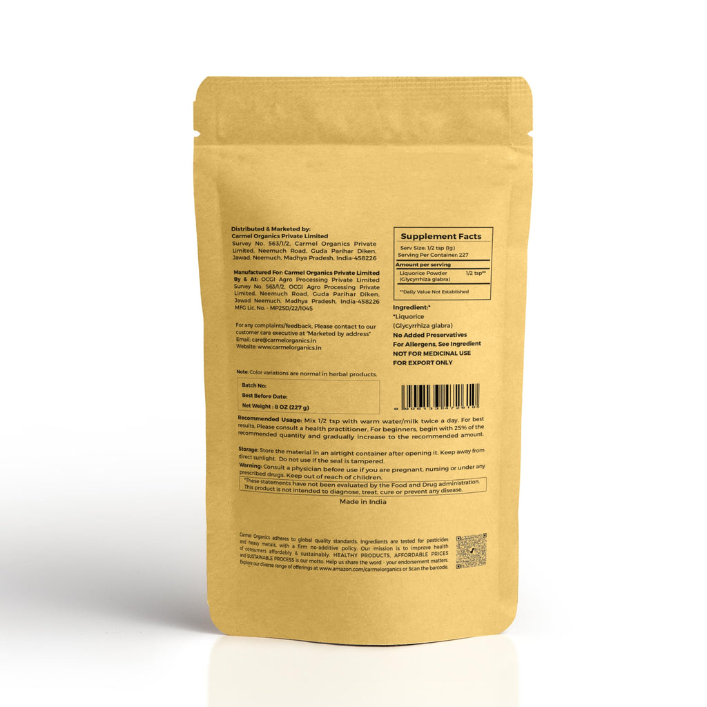 CARMEL ORGANICS Licorice Root Powder - 8 Ounce - image 2
