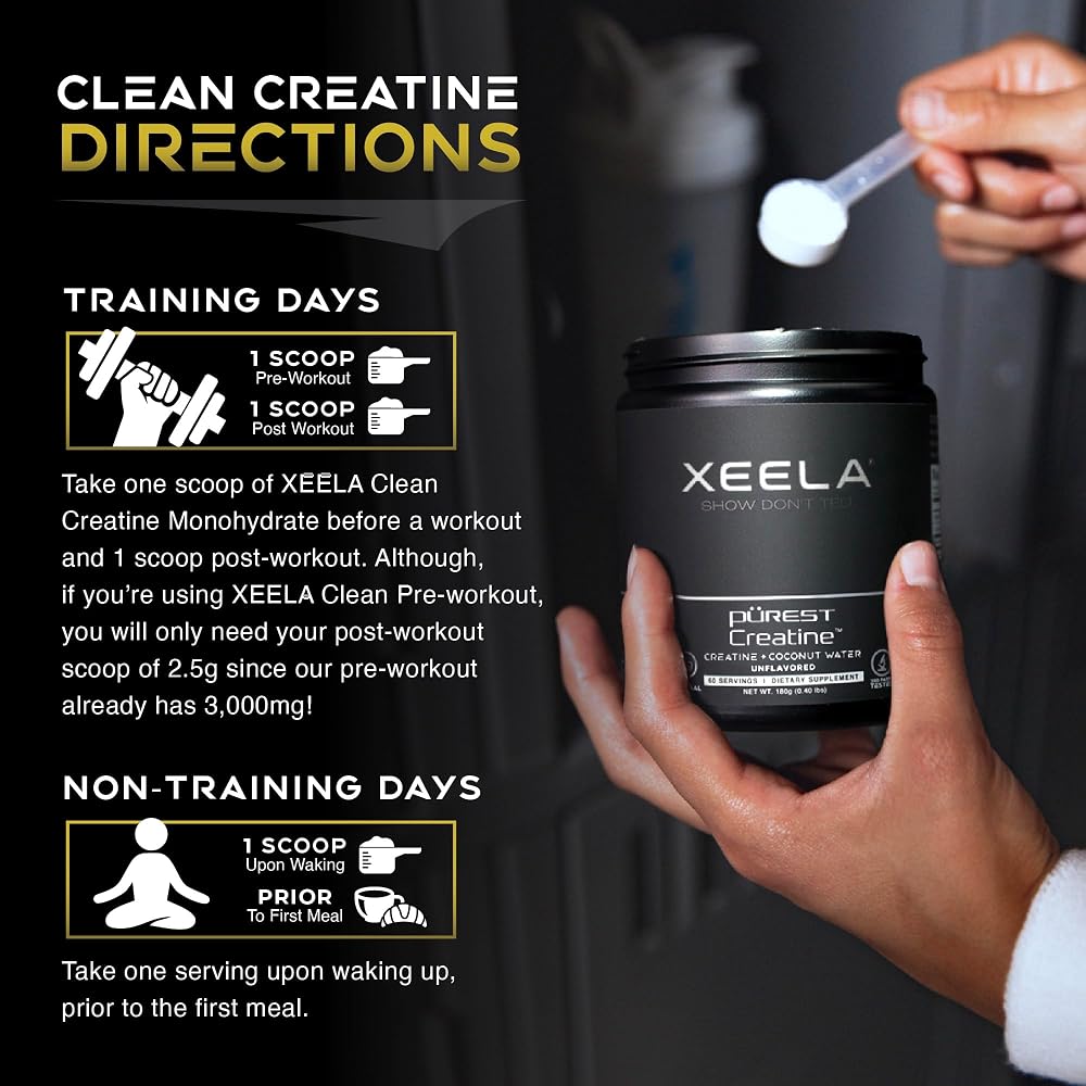 XEELA Creatine Powder for Lean Muscle Gain - 60 Servings - image 6