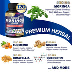 Organic Cadane Moringa Capsules with Turmeric & Boswellia - image 4