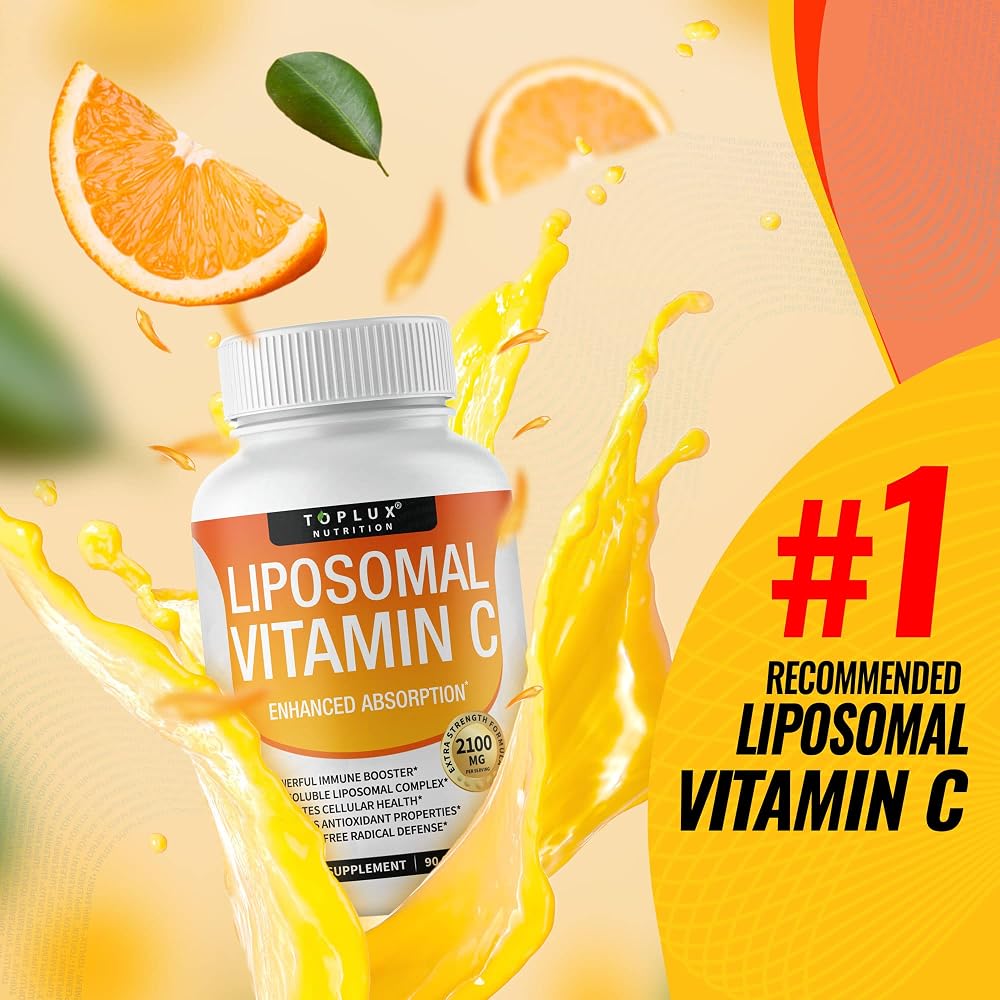 Toplux Liposomal Vitamin C 2100mg High Absorption Fat Soluble VIT C - image 5