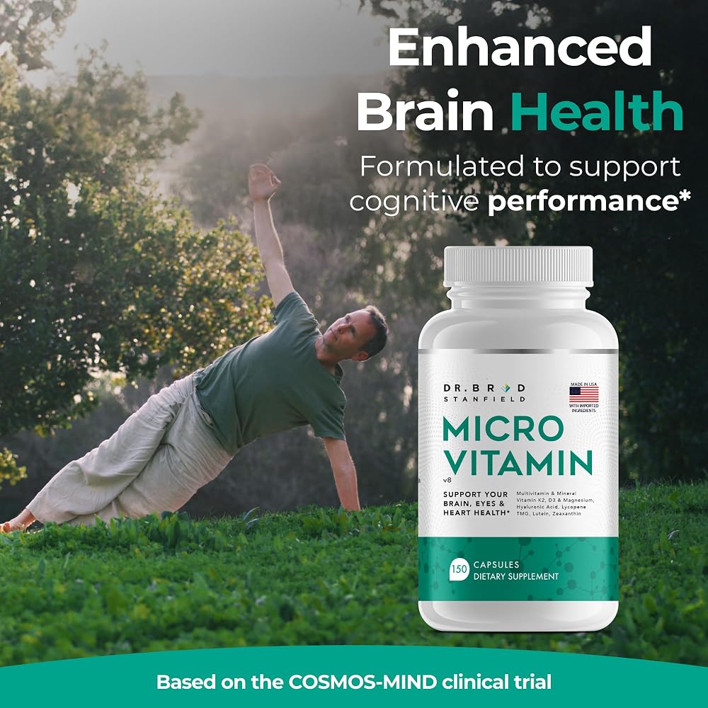 Dr Brad MicroVitamin Methylated Multivitamin with Lutein & D3/K2 - 150 Capsules - image 4