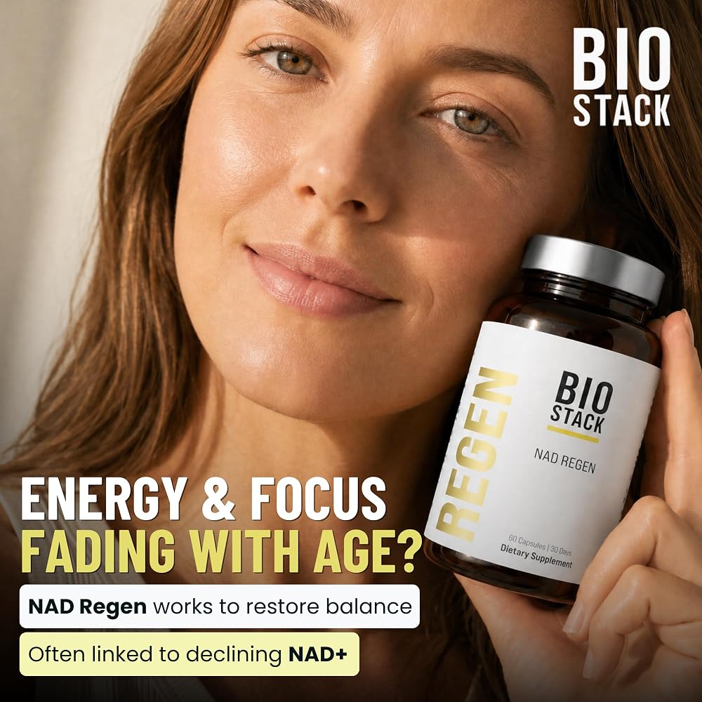 BIOSTACK NAD Regen NAD3 - NMN Supplement Alternative with Resveratrol