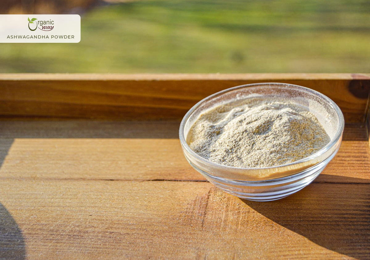 Organic Way Premium Ashwagandha Root Powder (Withania somnifera)