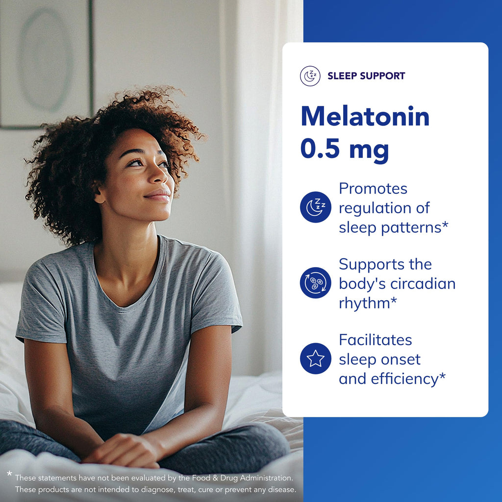 Pure Encapsulation Capsules Melatonin 0.5Mg Natural Sleeping Bottle