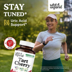 Wild & Organic Tart Cherry Capsules 600 mg Uric Acid Support - 90 Count - image 2