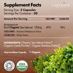 Earthier Organic Magnesium Whole Food - 60 Vegetarian Capsules - image 2