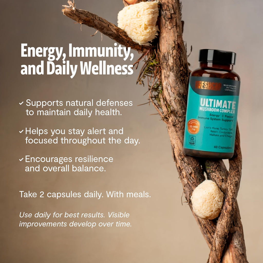 FreshCap Mushrooms Ultimate Mushroom Complex - 60 Capsules - image 4