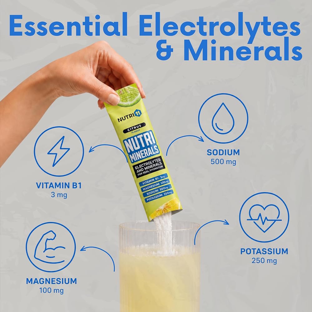 Nutri11 NUTRIMINERALS Hydration Electrolyte Powder