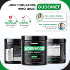 GUDOMET Wormwood Complex 1,500 mg Digestive Support - 150 Capsules - image 9