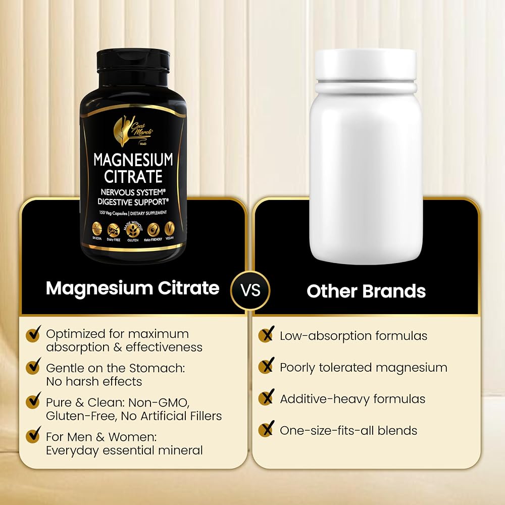 Cocó March N.M.D Magnesium Citrate 500mg - 150 Capsules - image 6