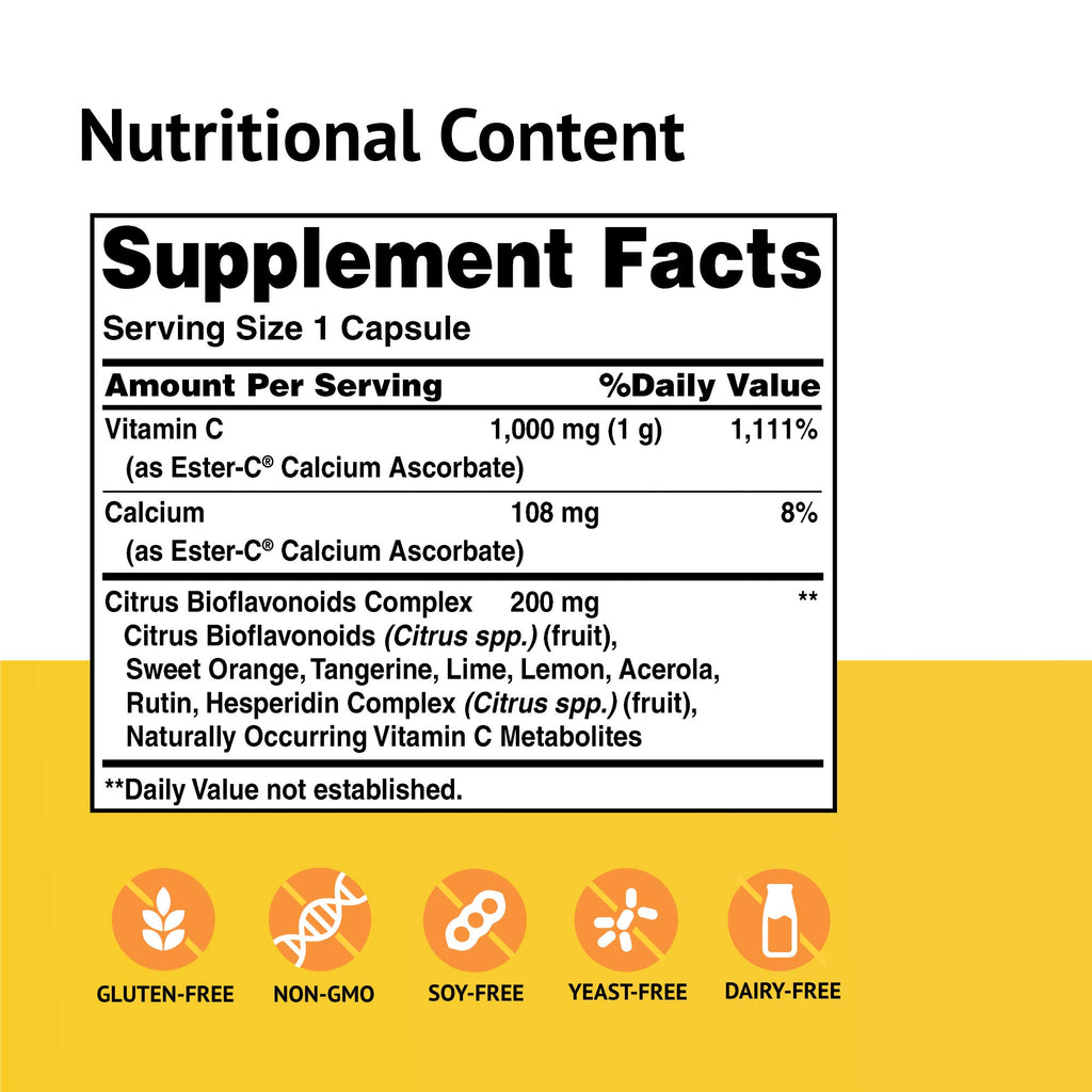 American Health Ester-C with Citrus Bioflavonoids - 90 Capsules - image 2