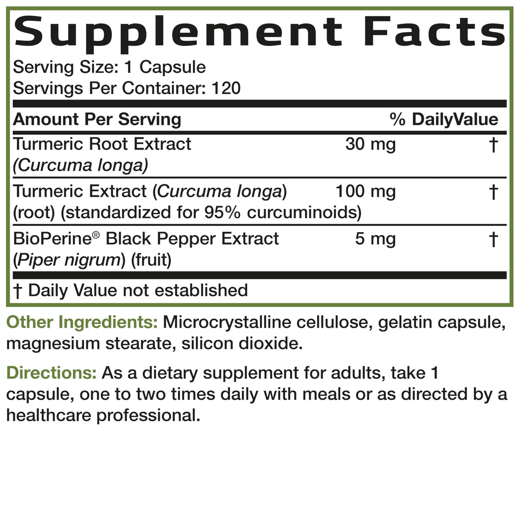 Bronson Turmeric Curcumin with BioPerine - High Potency Premium Joint