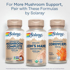 SOLARAY Organic Lion's Mane - 60 Vegetarian Capsules - image 6