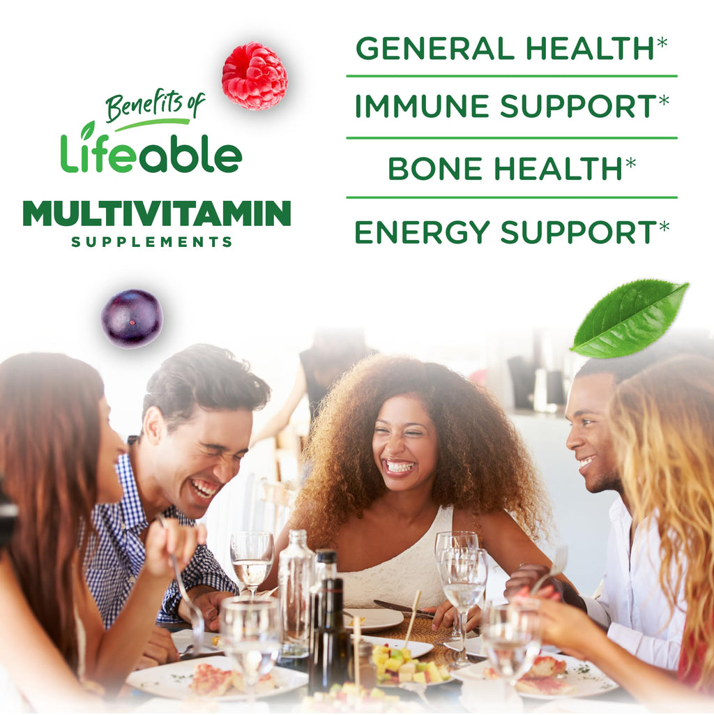 Lifeable Sugar Free Women's Multivitamin Gummies with Iron - 90 Count - image 3