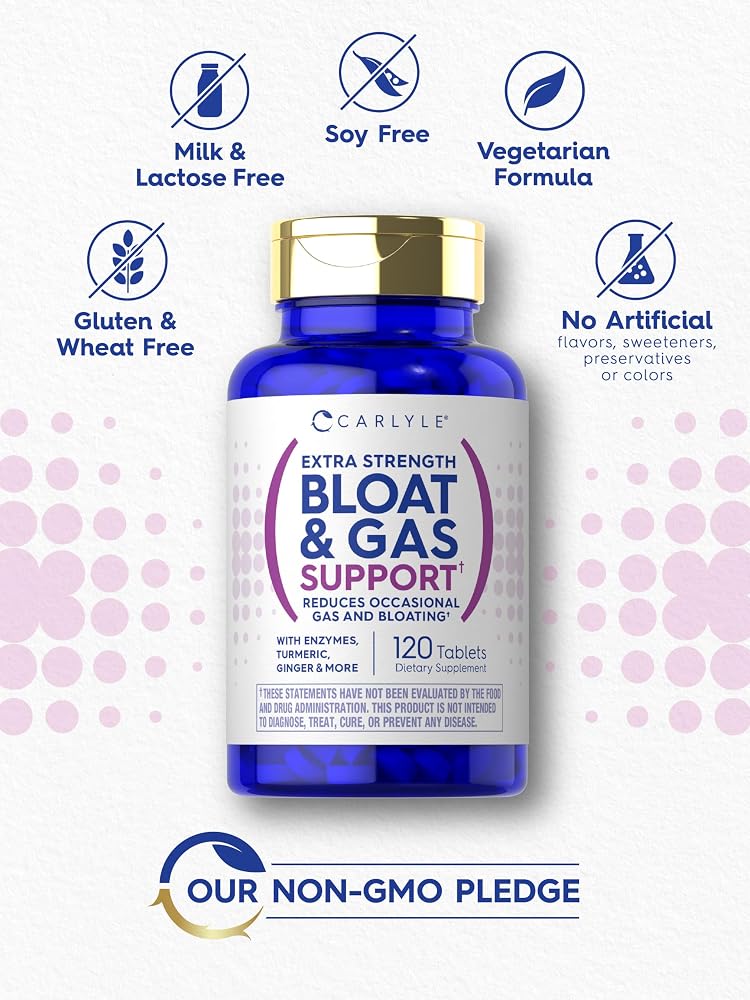 Carlyle Bloat & Gas Support - 120 Tablets - image 5