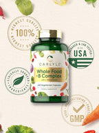 Carlyle Vitamin B Complex Whole Foods Blend - 240 Capsules - image 6