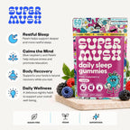 SuperMush Daily Sleep Gummies - Melatonin-Free Sleep Aid