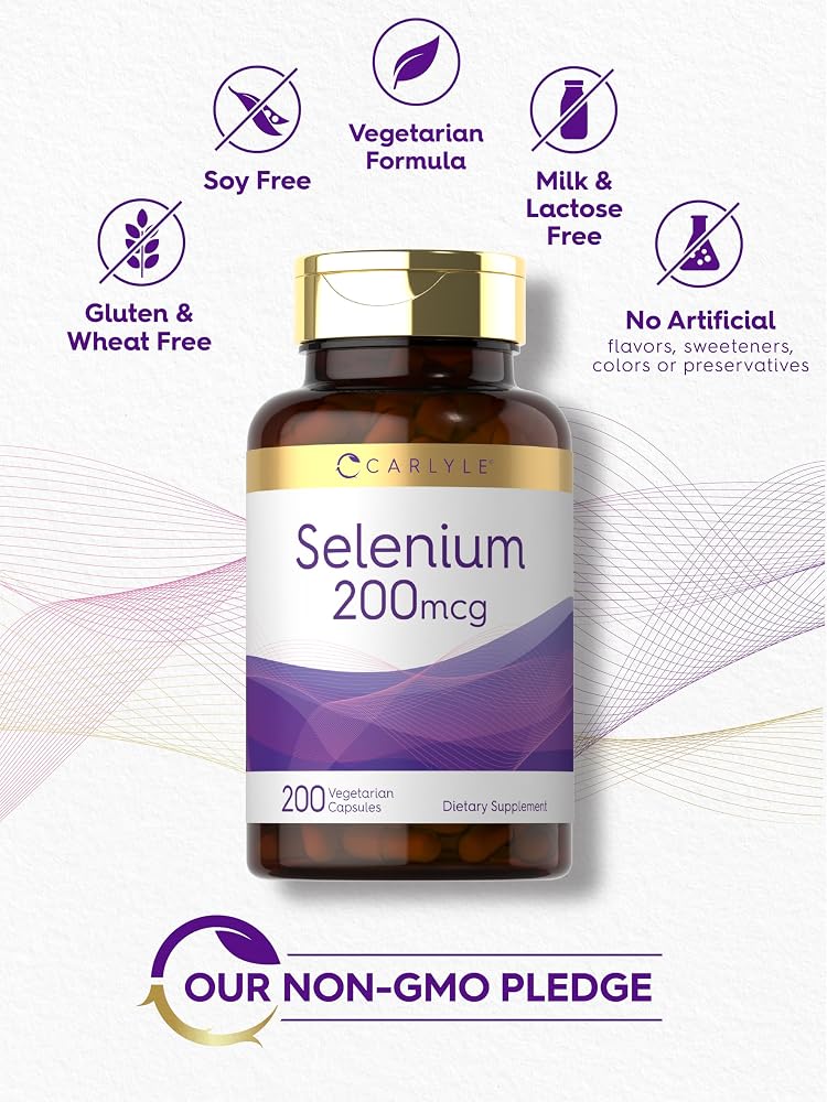 Carlyle Yeast Free Selenium 200 mcg - 200 Capsules - image 5