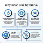 INCAS USDA Organic Blue Spirulina Powder Phycocyanin Extract