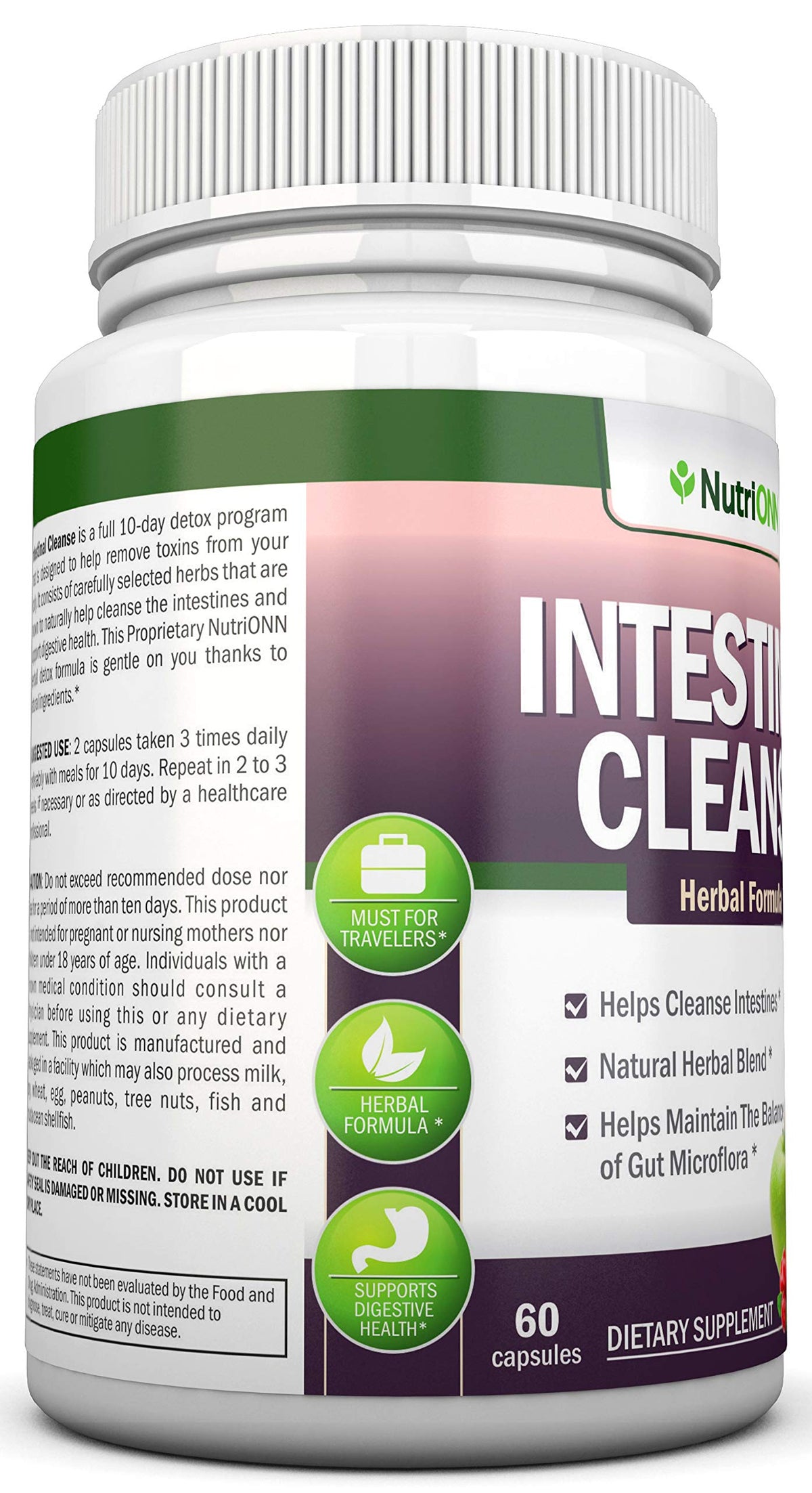 NutriONN Intestinal Cleanse - ParaGuard - 10-Day Detox - Wormwood - image 5