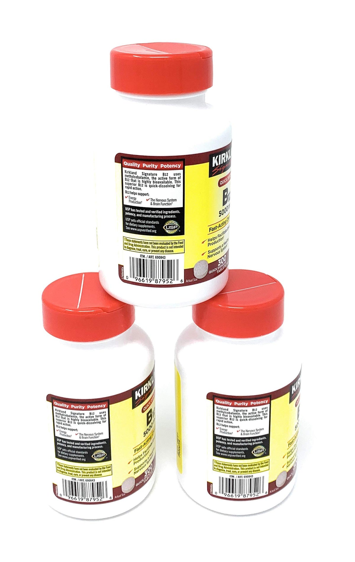 Kirkland Signature Sublingual B-12 5000 mcg - 300 Tablets - image 3