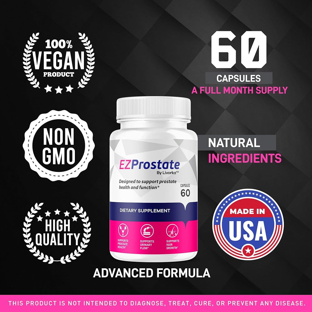 LIVORKA EZ Prostate Supplement Advanced Formula - 180 Capsules - image 4