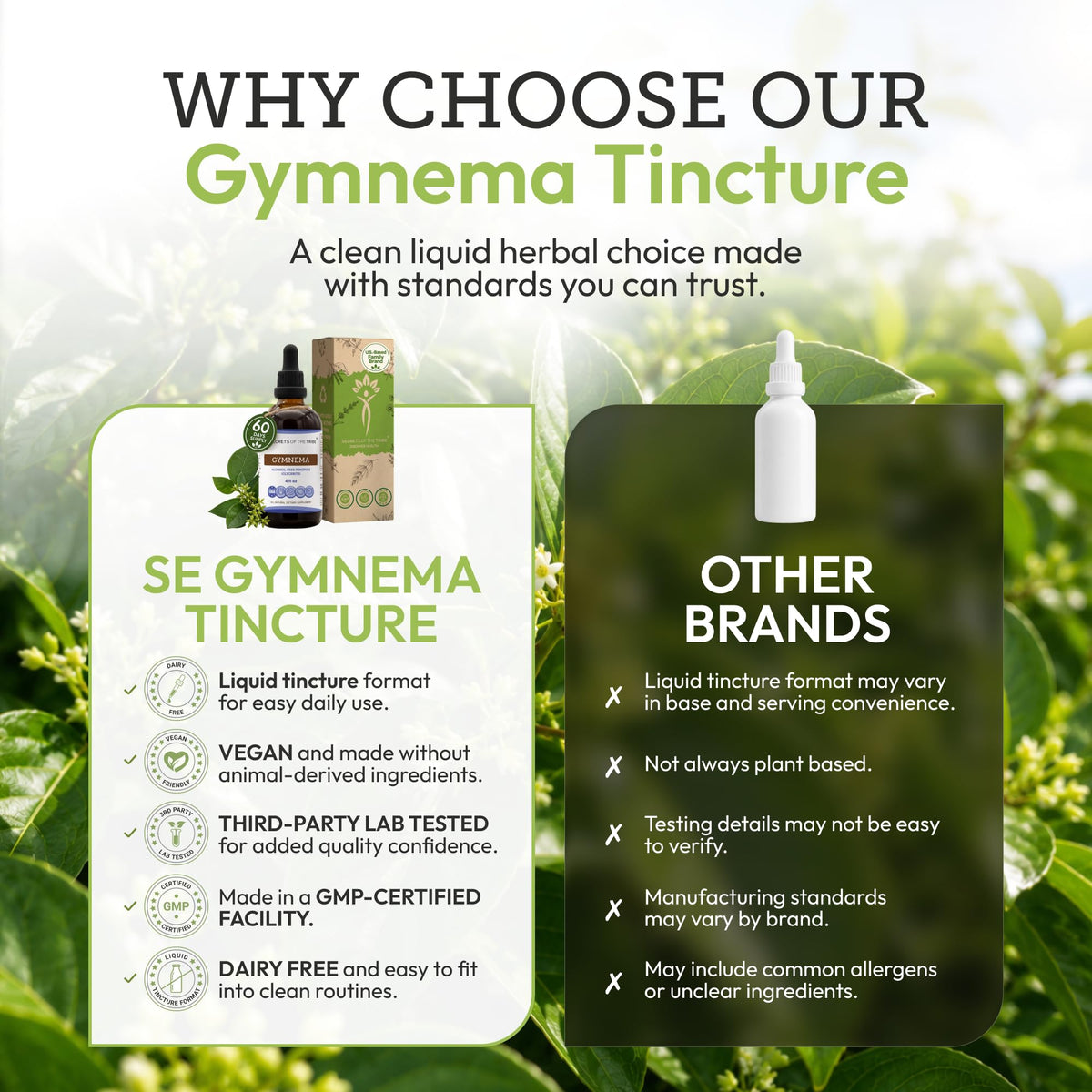 Secrets of the Tribe Gymnema Tincture Alcohol-Free Liquid Extract