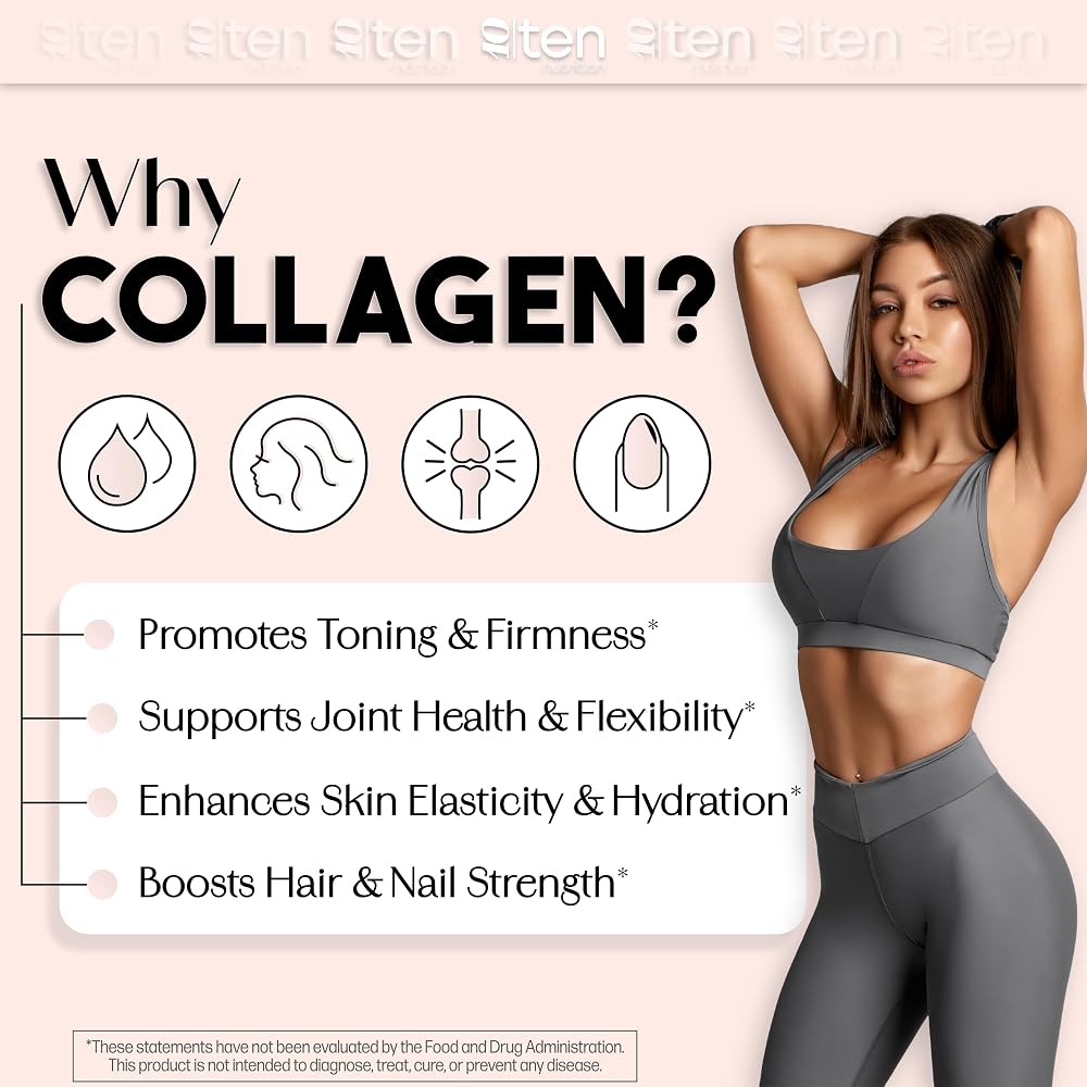 10Ten Nutrition Creatine + Collagen Powder for Women - 30 Servings - image 5