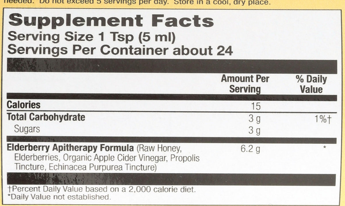 Honey Gardens Elderberry Extract Syrup for Immune Support - 4 Fl Oz - image 3