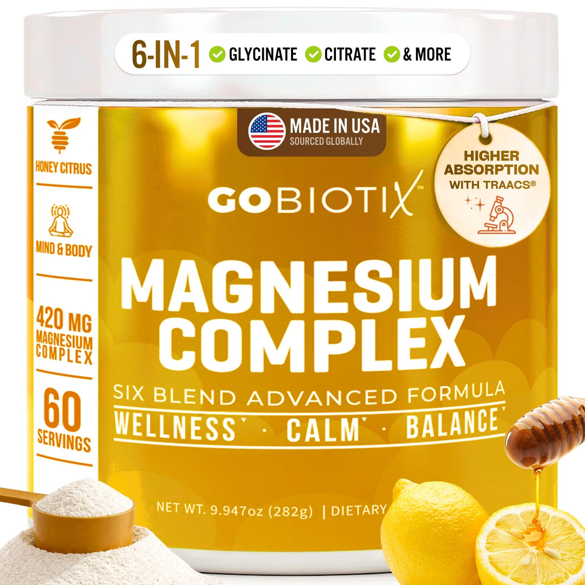 GOBIOTIX Magnesium Glycinate Powder