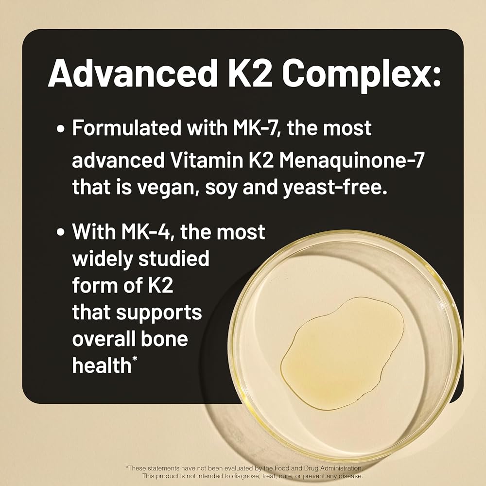 NatureWise Vitamin K2 MK-7 and MK-4 - Enhanced Bioavailability