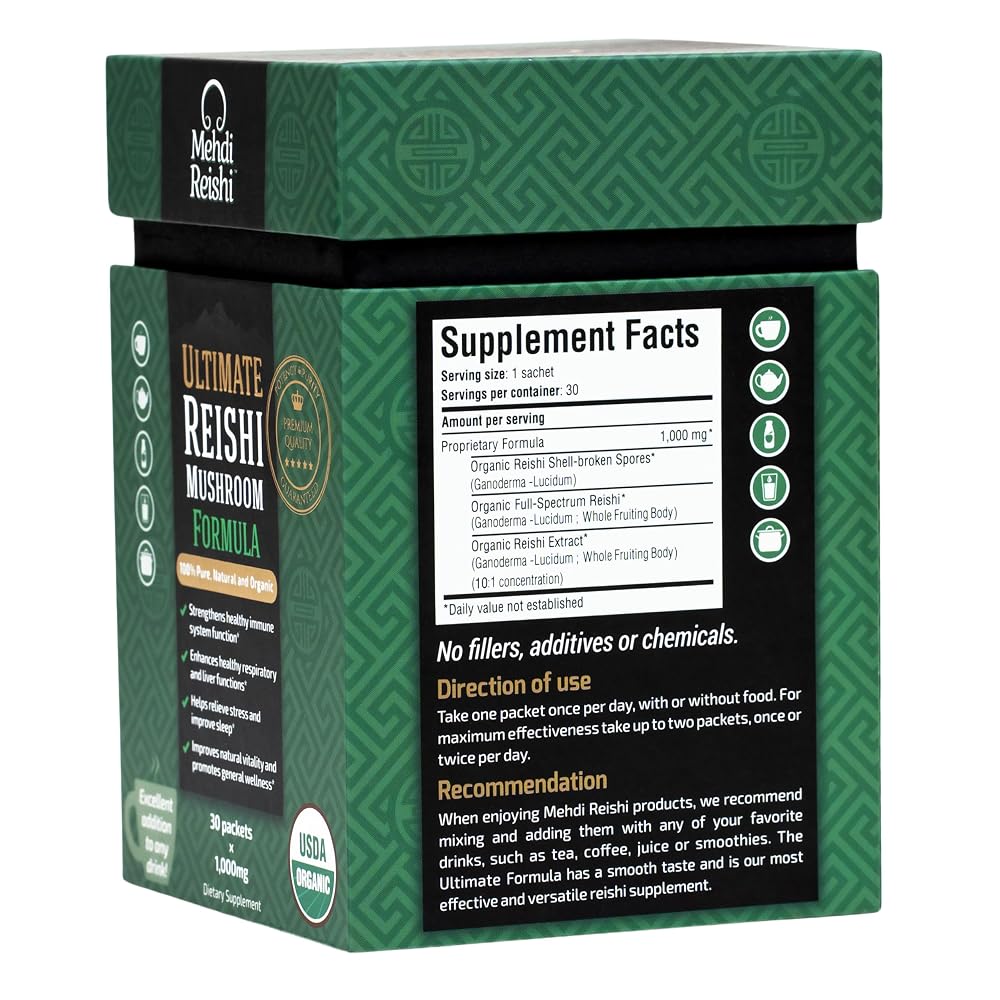 Mehdi Reishi Ultimate Reishi Mushroom Formula - 30 Servings - 100% - image 8