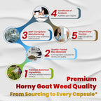 VEGATOT Horny Goat Weed 1440 mg Vitality Support - 180 Capsules - image 8