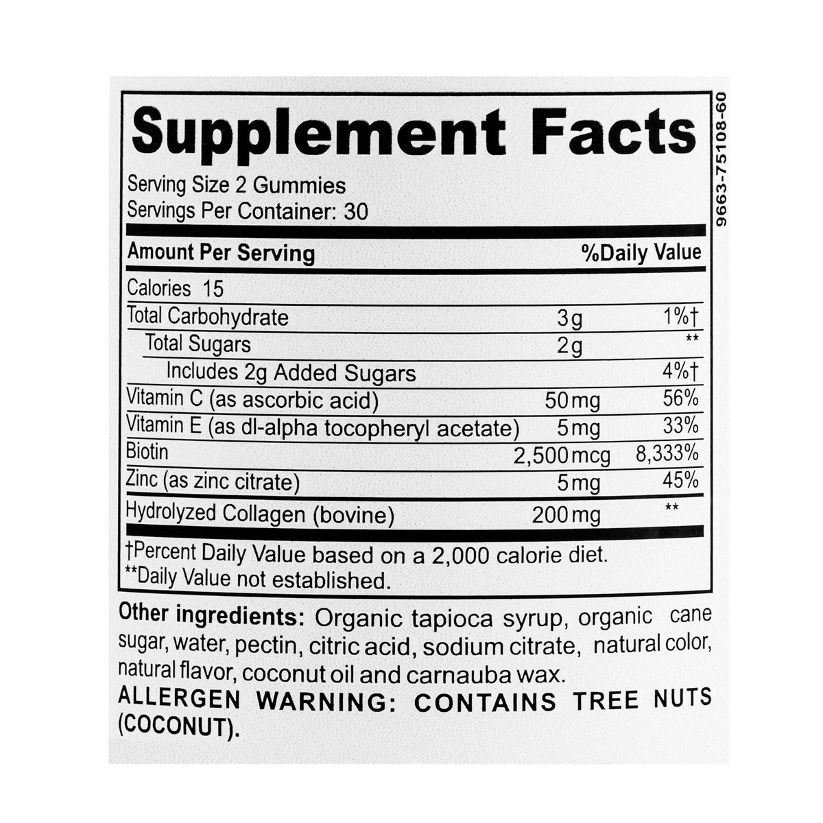 Biopharma Scientific NanoBeauty Collagen Hair Skin Nail Gummies - 60 Count - image 4