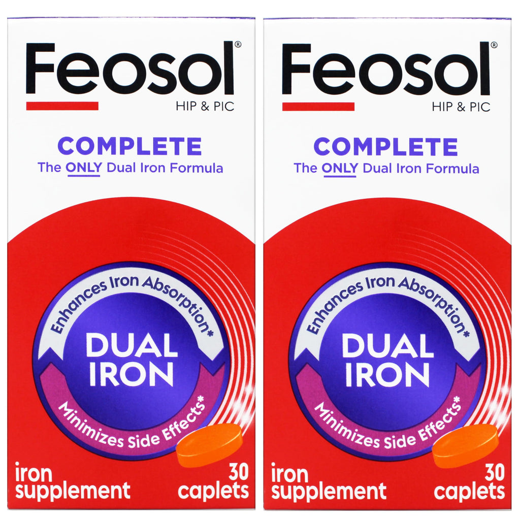 Feosol Bifera Hip & PIC Iron Supplement - 60 Caplets