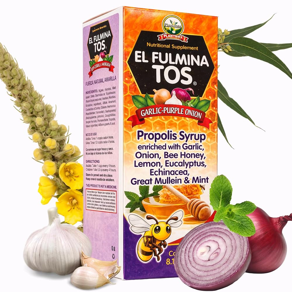 Fulminatos El Fulmina TOS Herbal Syrup with Propolis & Honey - 240 mL - image 6