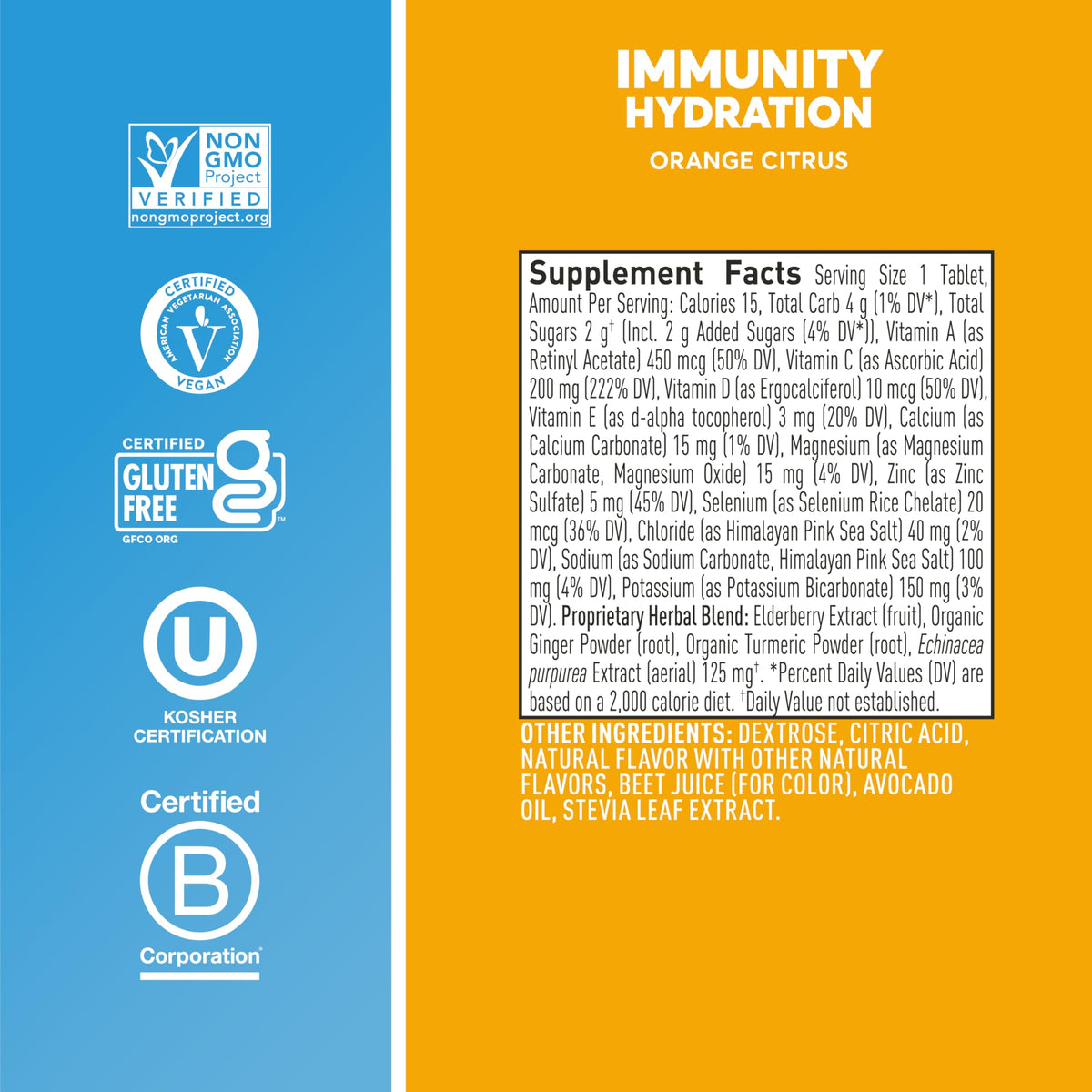 Nuun Immunity Electrolyte Tablets with Vitamin D