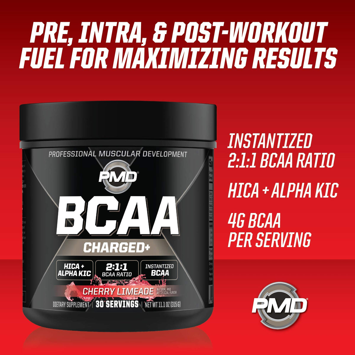 PMD Sports BCAA Charged Amino Drink Mix