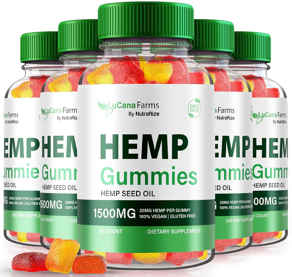 NutraRize LuCana Farms Hemp Gummies Extra Strength 1500mg - 300 Gummies
