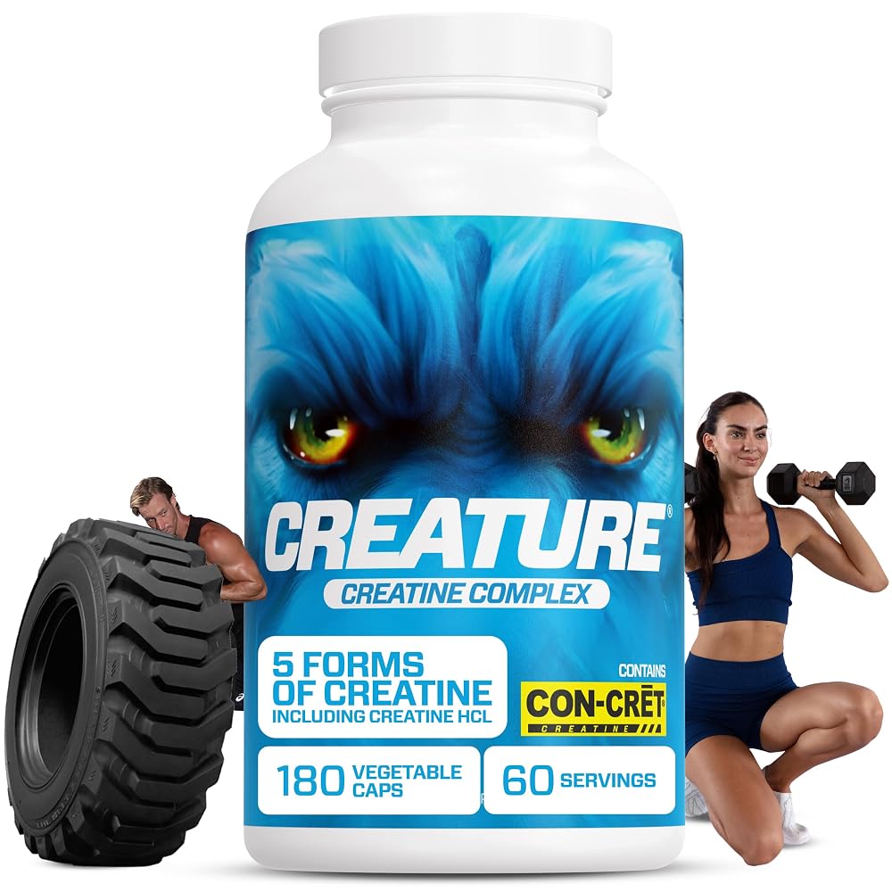 CREATURE® Creatine Complex - Creatine Monohydrate Capsules with 5