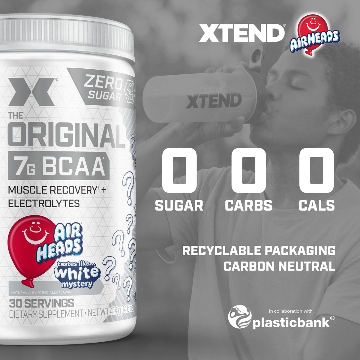 Xtend Original BCAA Powder Airheads Candy - 30 Servings - image 4