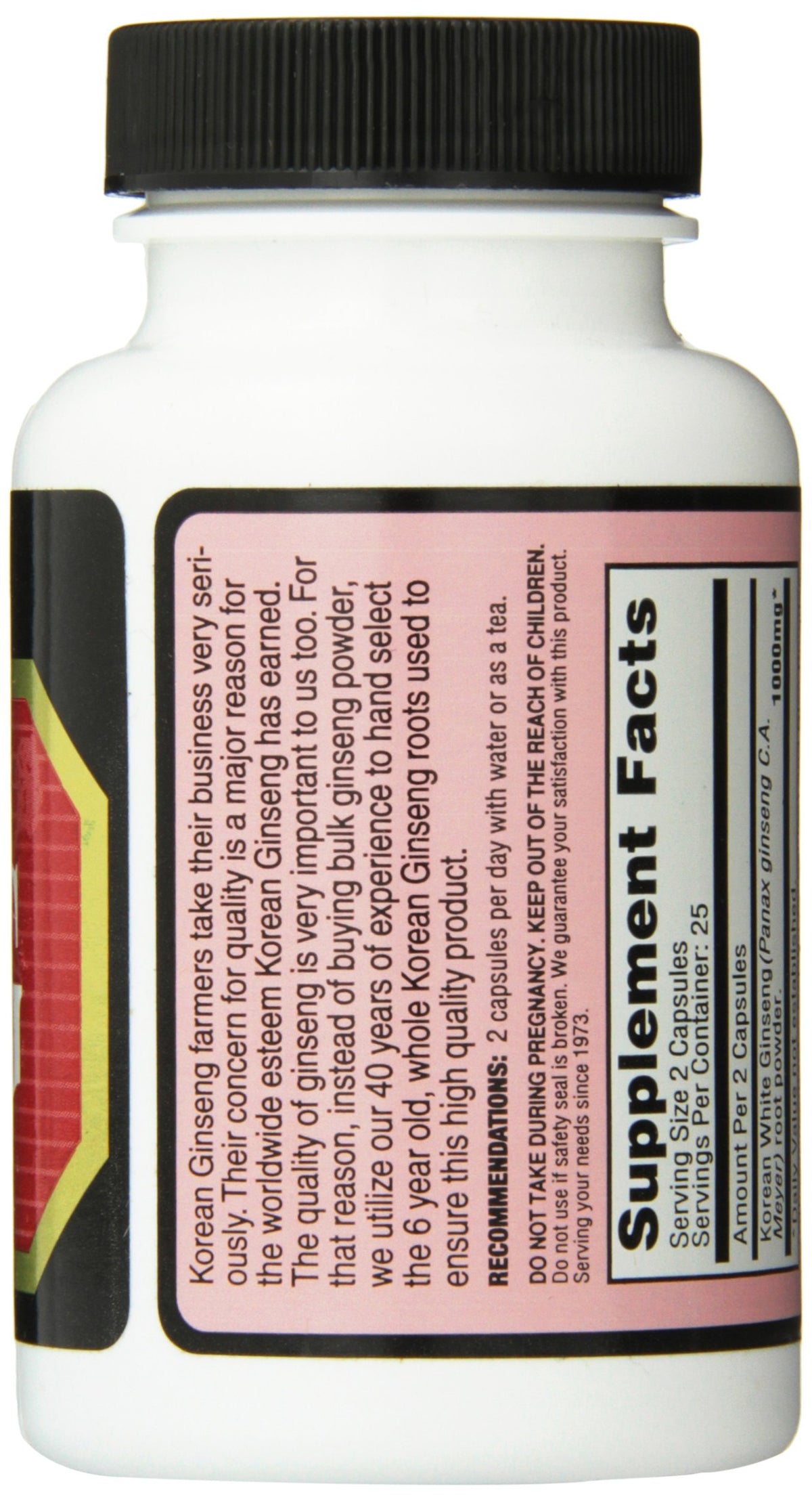 Imperial Elixir Korean White Ginseng 500 mg - 50 Capsules - image 2