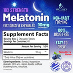 Nature's Nutrition Melatonin Sleep Supplement 10mg