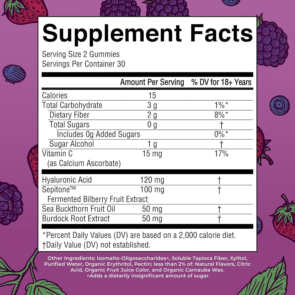 MaryRuth's Skin Restore + Renew Gummies with Hyaluronic Acid - 60 Gummies - image 2